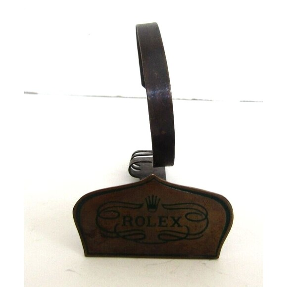 Rolex Watch Store Display Vintage Stand Enamel Swiss Made Stamped 0123 - Picture 7 of 7